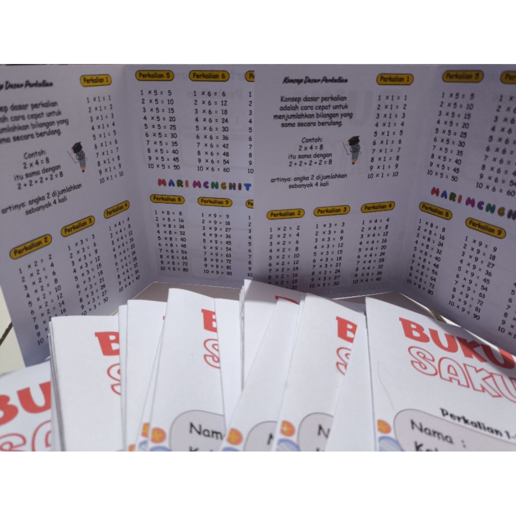 

CETAK BUKU SAKU MATEMATIKA | SETORAN PERKALIAN MATEMATIKA SISWA