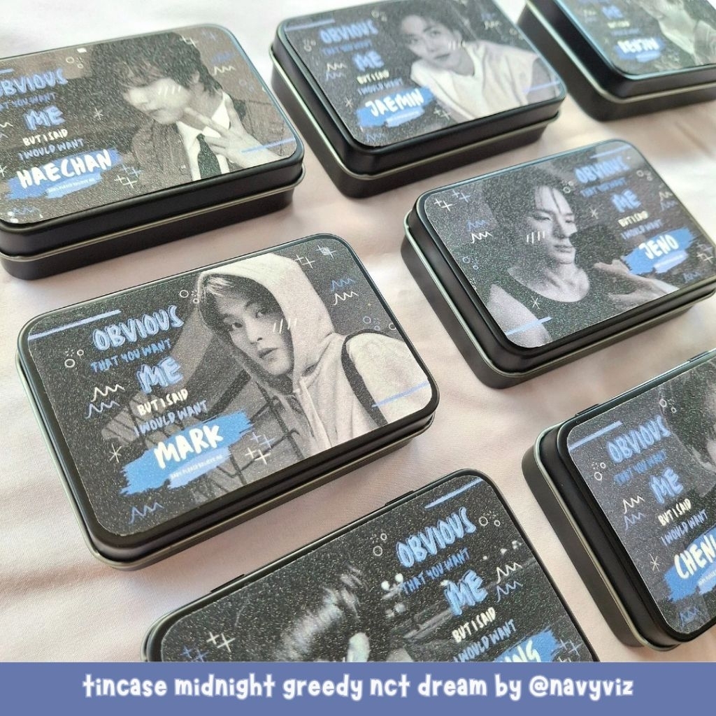 [TINCASE] NCT DREAM - AESPA - EXO Midnight Greedy, Sour Peach & Blue Sky ver. tin wallet altoids box