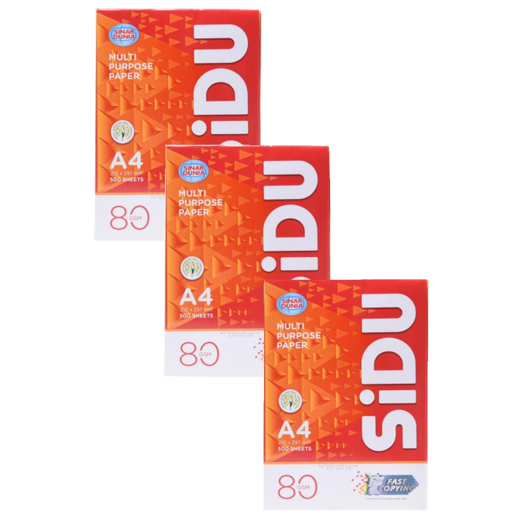 

Kertas HVS SIDU A4 80g ( 1 RIM )