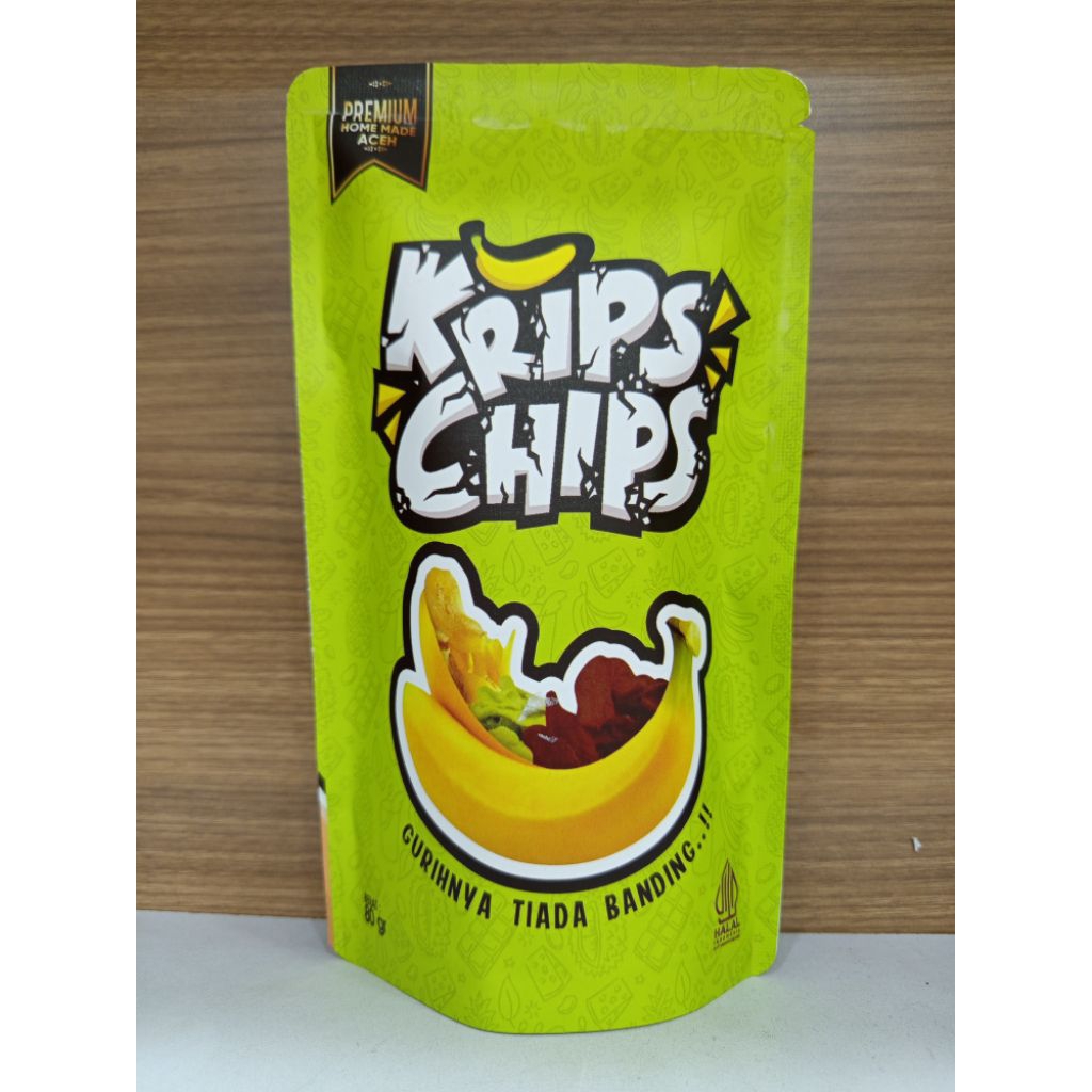 

krips chips keripik pisang coklat aceh