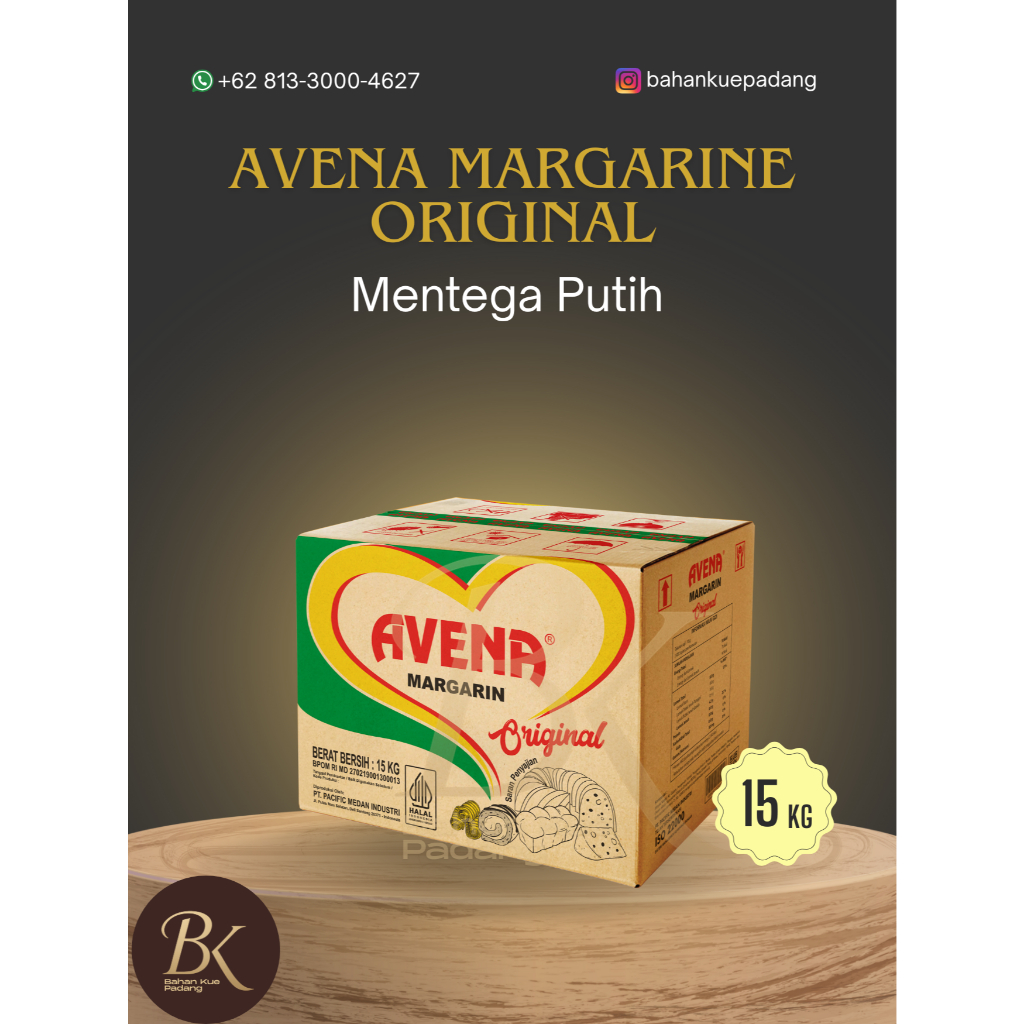 

[1 DUS] Avena Margarine Original 15 Kg – Mentega Putih