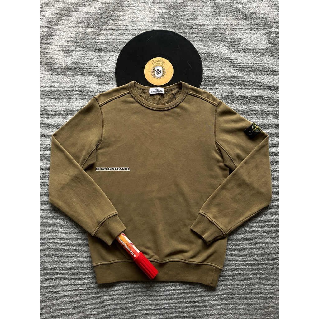 Stone island crewneck junior olive