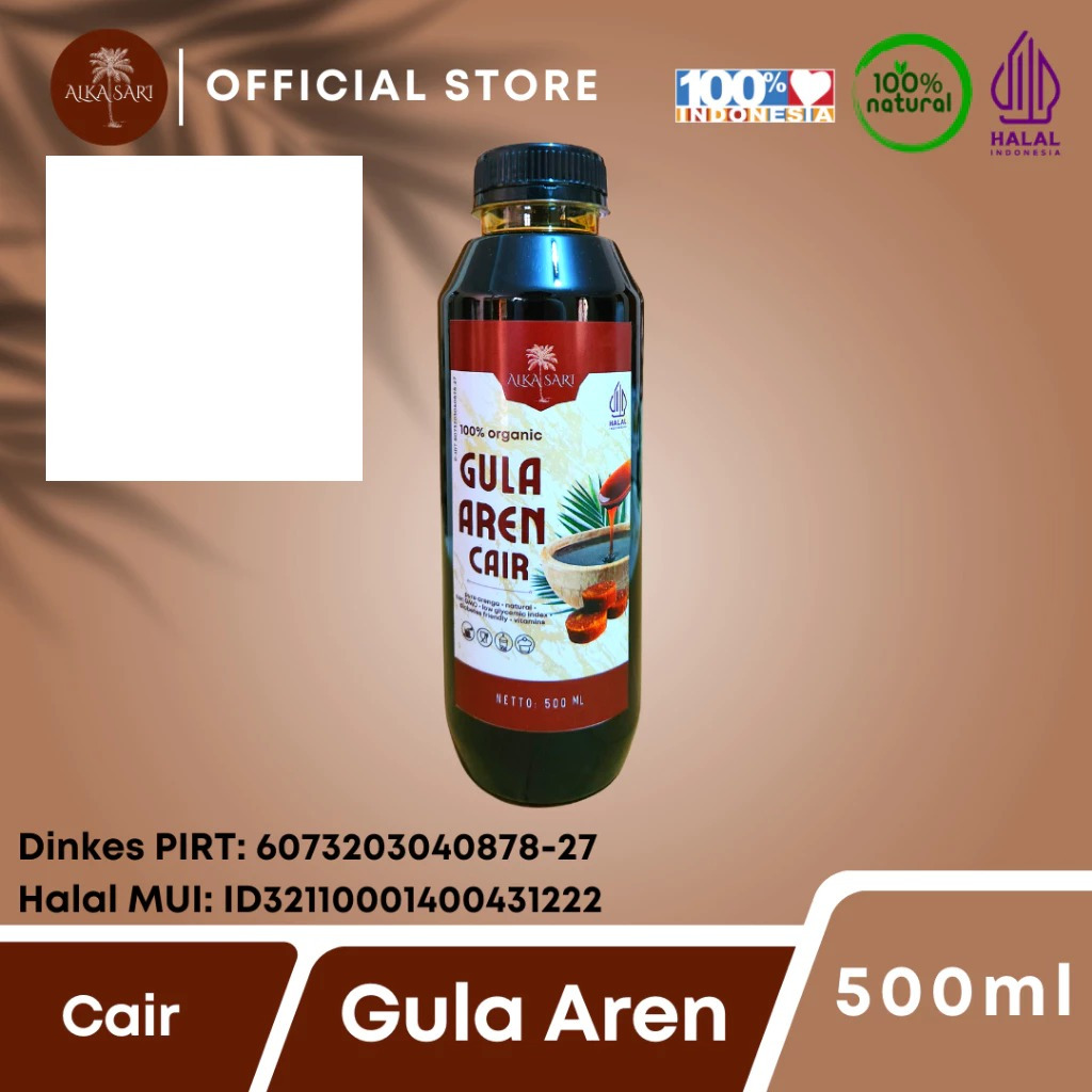 

Alka Sari Gula Aren Cair 500 mL - 1 L
