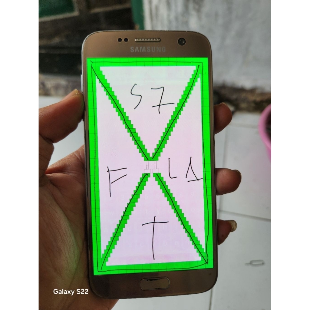 lcd tc samsung s7 flat ori copotan minus