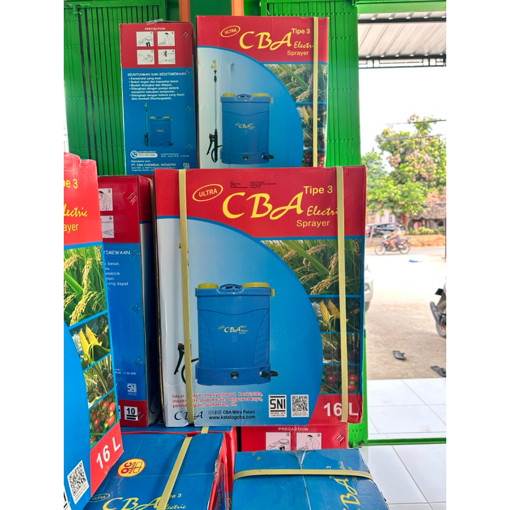 SPRAYER TANGKI CBA TIPE 3 ELEKTRIK 16Liter - MESIN SEMPROT PERTANIAN