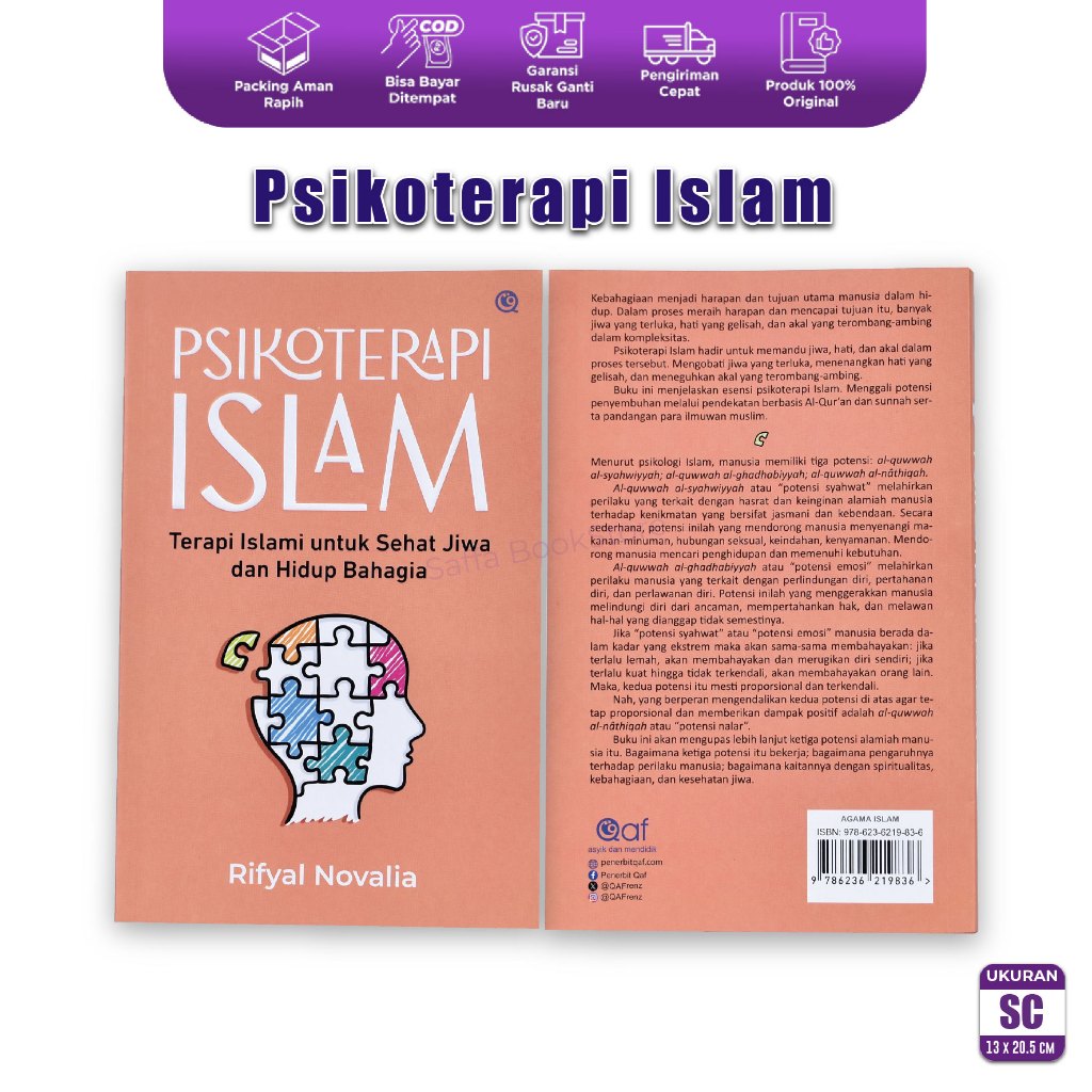 Buku Islami Psikoterapi Islam Terapi Islami untuk Sehat Jiwa dan Hidup Bahagia Buku Islam