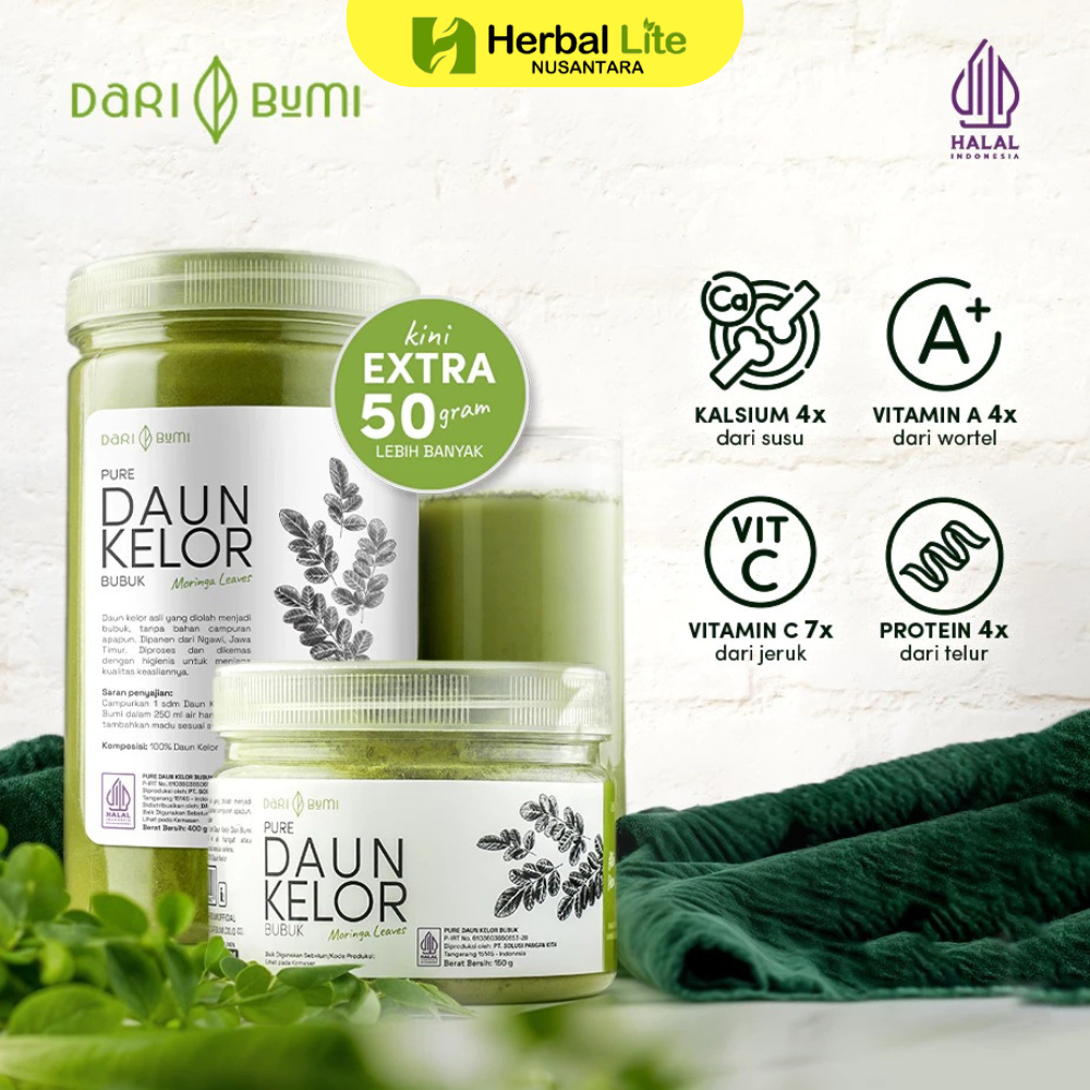 

Dari Bumi Daun Kelor Moringa Bubuk Premium Pure Organic
