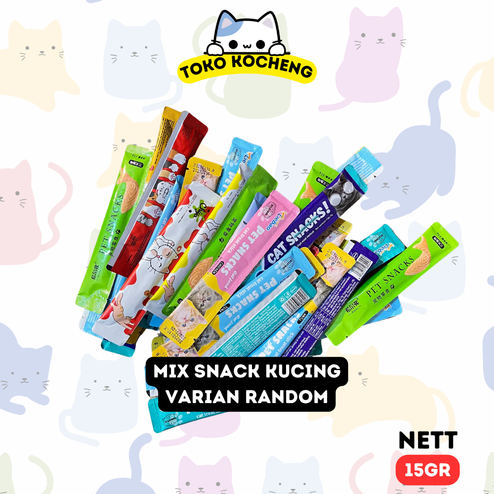 Mix Snack Kucing - Snack Kucing Murah Random Makanan Kucing Basah