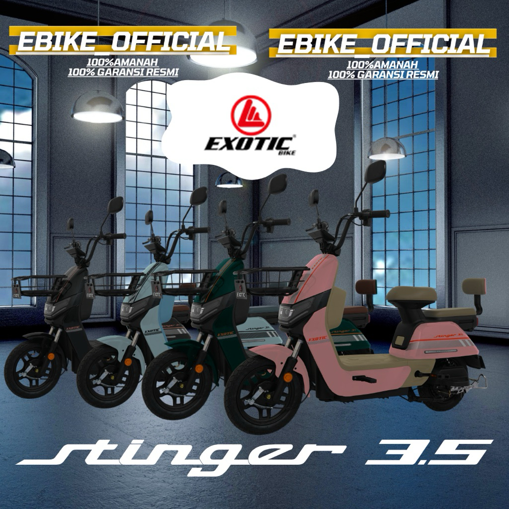 SEPEDA LISTRIK LUCU KEREN EXOTIC STINGER 3.5