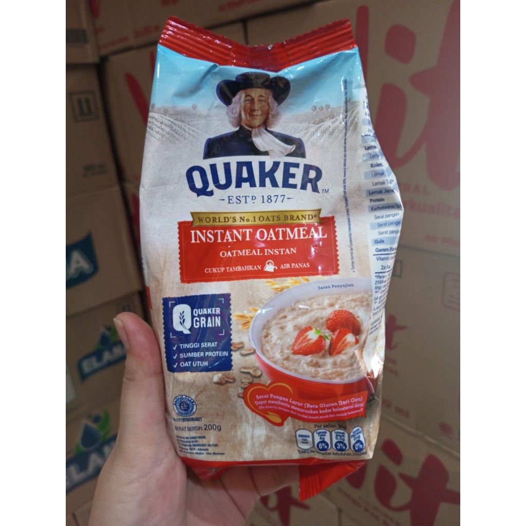 

Quaker grain 200g / oatmeal instant / instant oatmeal / diet food / makanan diet