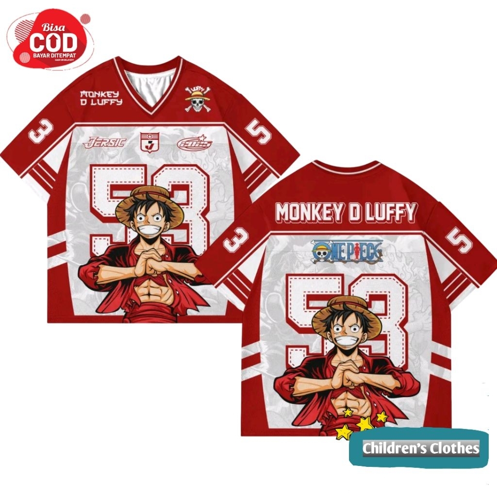 Kaos Jersey One piece episode terbaru Bahan Premium