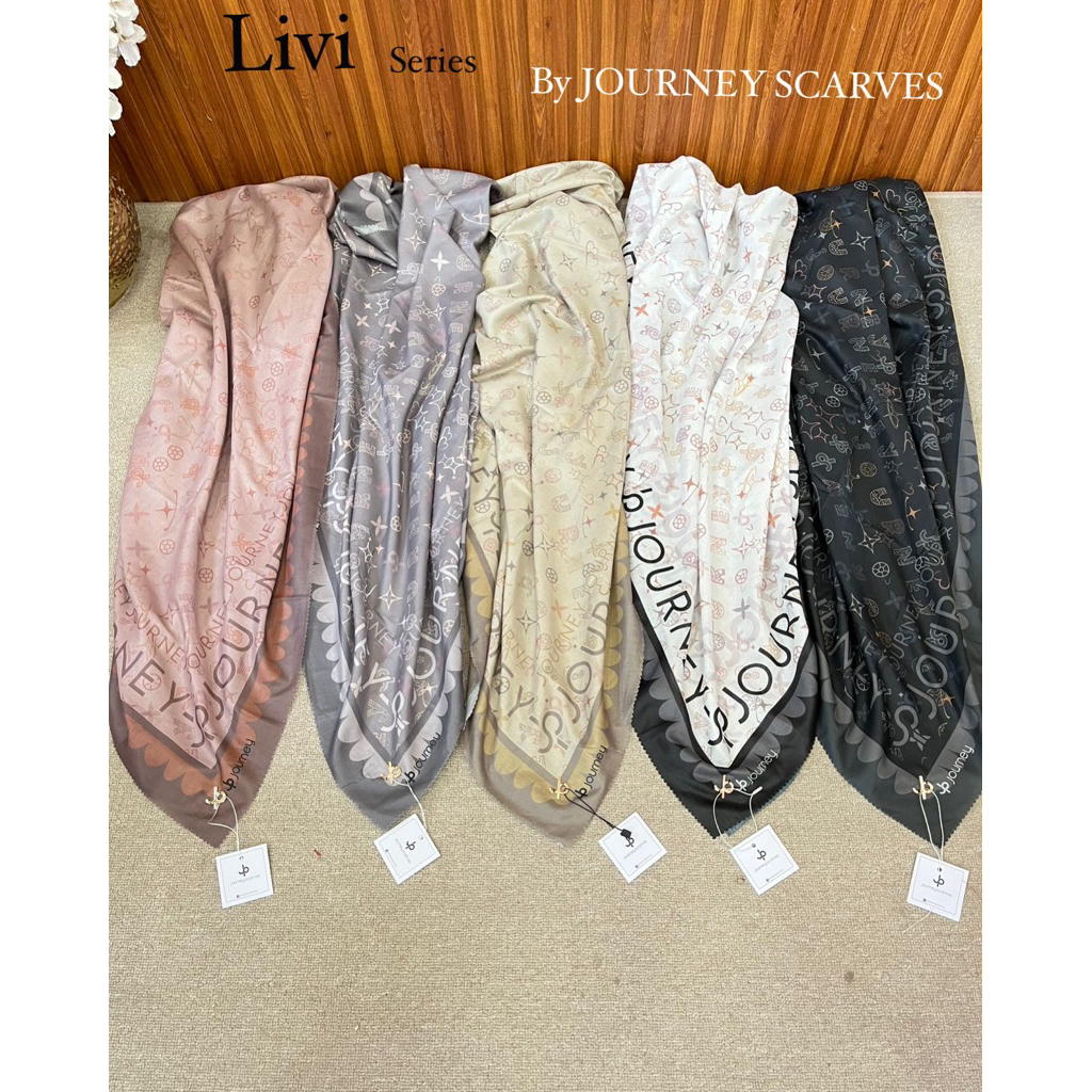 JILBAB ORI JOURNEY MOTIF LIVI TERBARU BY JOURNEY SCARVES/ JOURNEY MOTIF TERBARU KERUDUNG JP BERLOGO 
