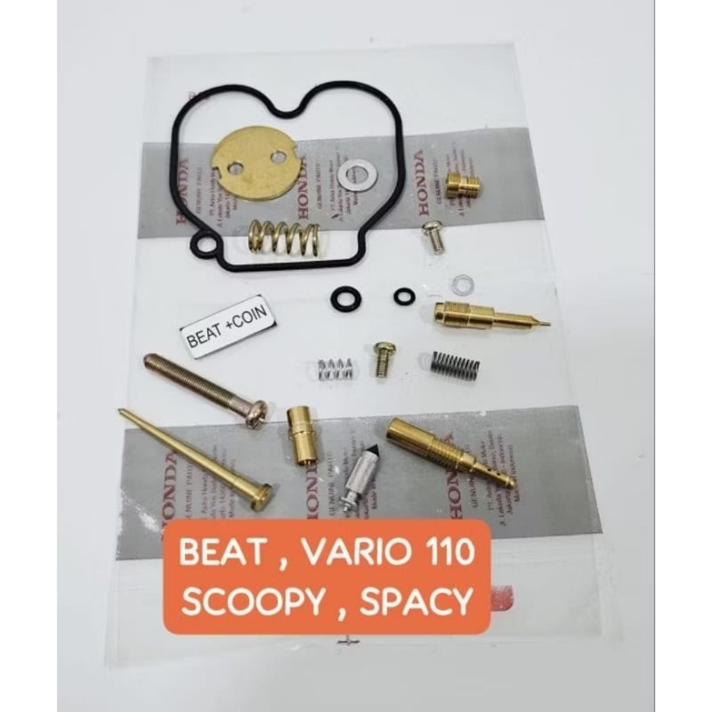 REPARKIT REPAIR KIT BEAT VARIO 110 SCOOPY SPACY HONDA SET KOIN REPARKIT CARBU KARBURATOR SET