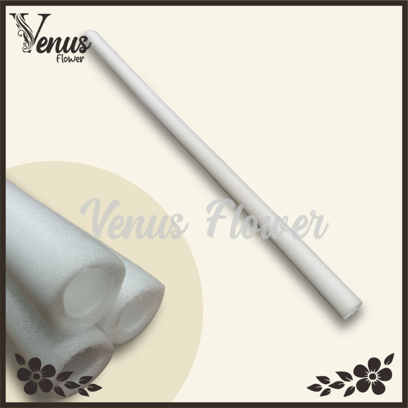 

COD 1PCS FOAMBUSA WARNA PUTIH BULAT 2METER - FOAM ELASTIS UNTUK TANCAP BUNGA DEKORASI PELAMINAN - IMPORT