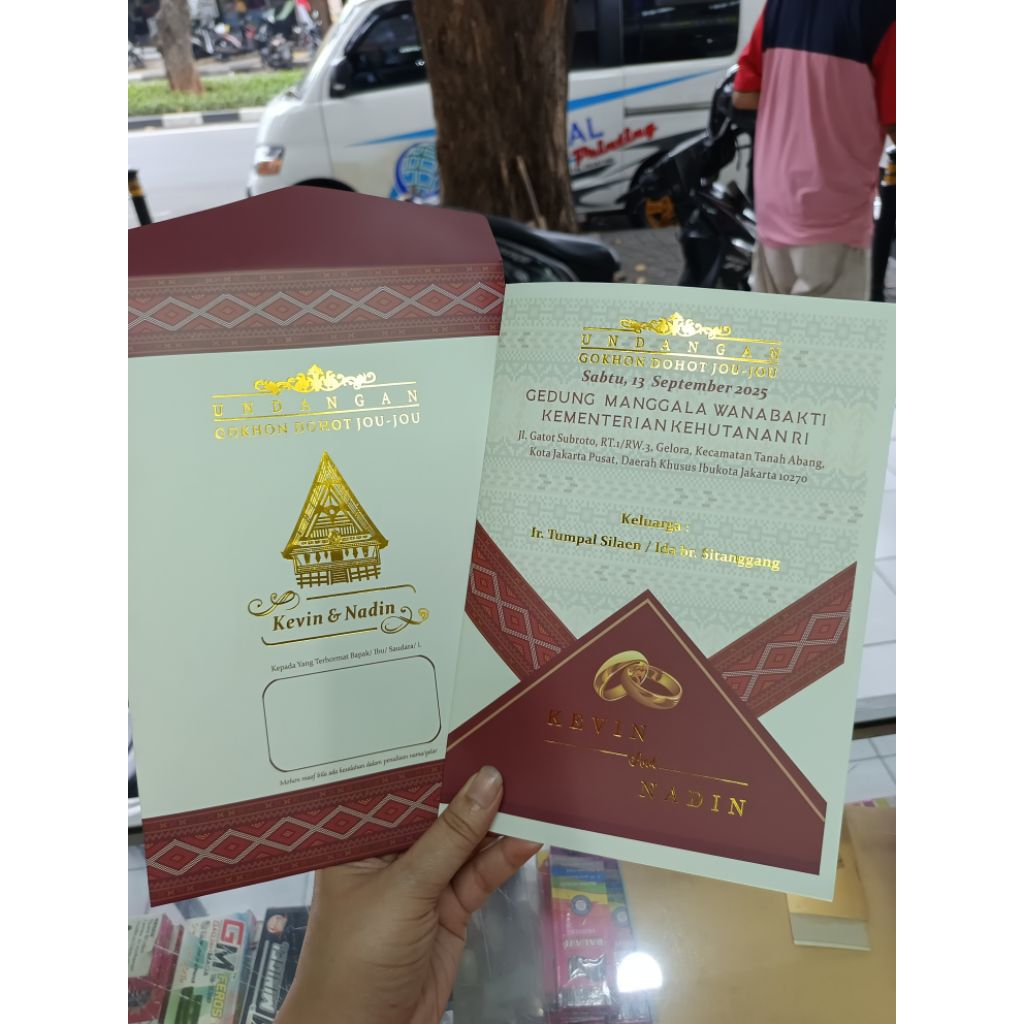 Amplop Undangan Pernikahan Adat Batak ( Hanya Amplop)