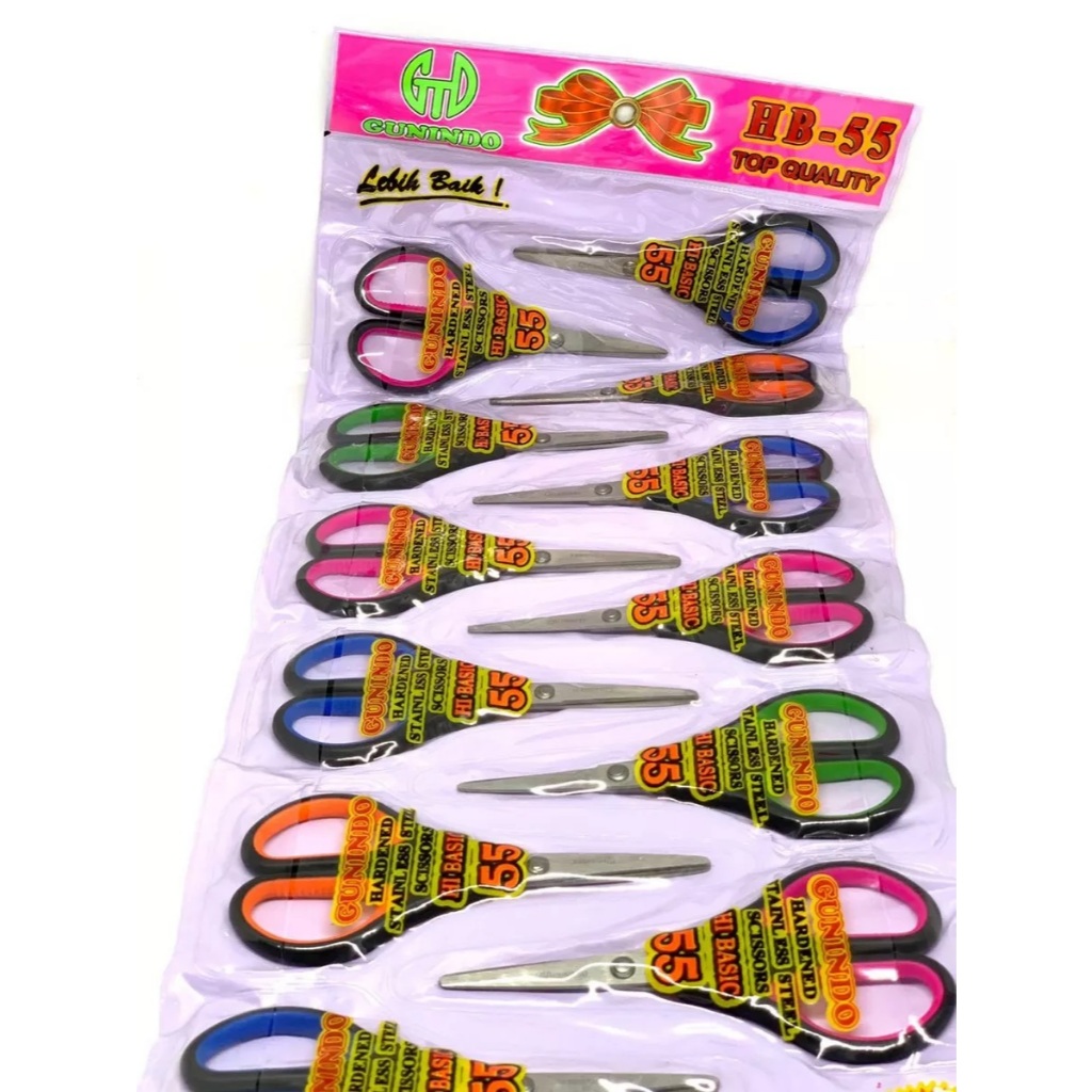 

(12PCS) Gunting Gunindo HB 55 / Gunting Kertas Gunindo HB 60 / Gunting Kertas Gunindo HB 65