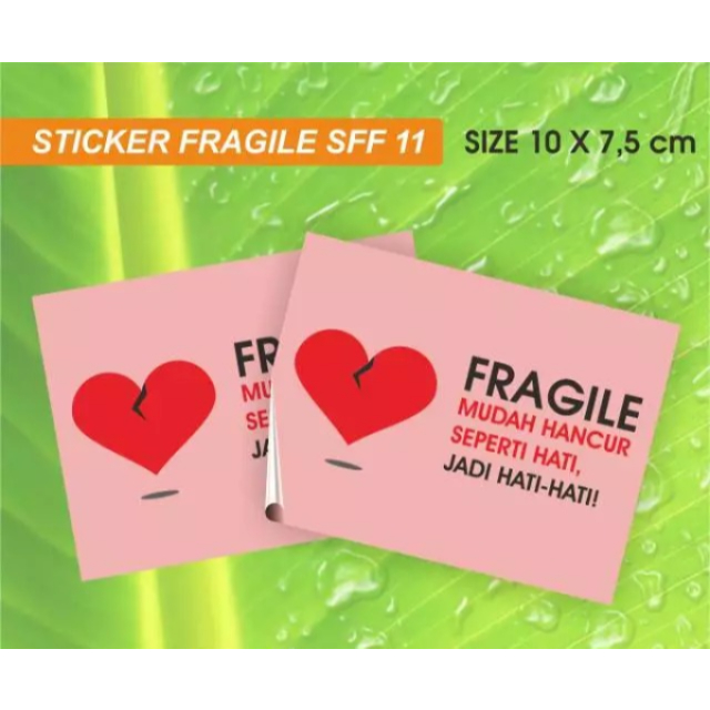 

[100 pcs] STIKER STICKER FRAGILE LOVE AWAS MDAH PECAH READY STOCK