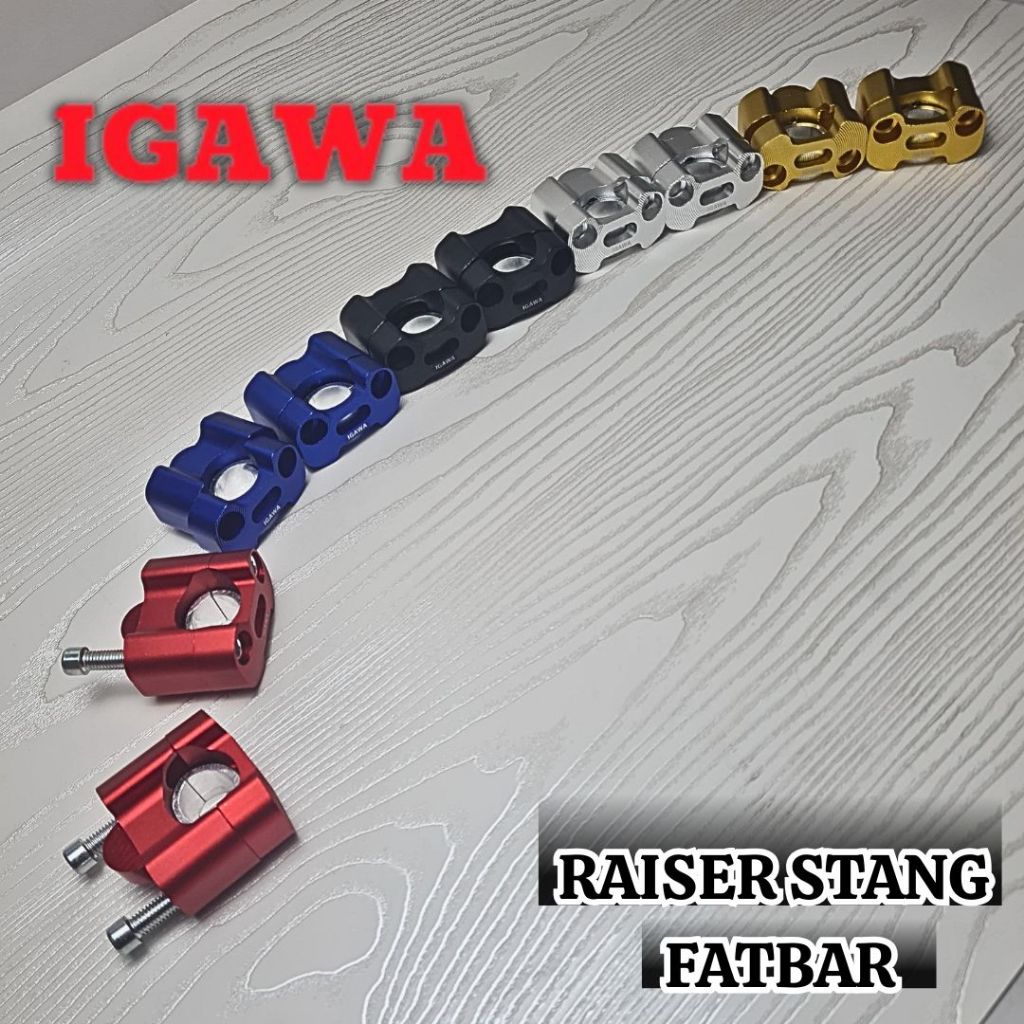 Raiser Stang Peninggi Stang Fatbar Cnc Universal Motor Vixion Pcx Rx King Cb150r Klx Crf