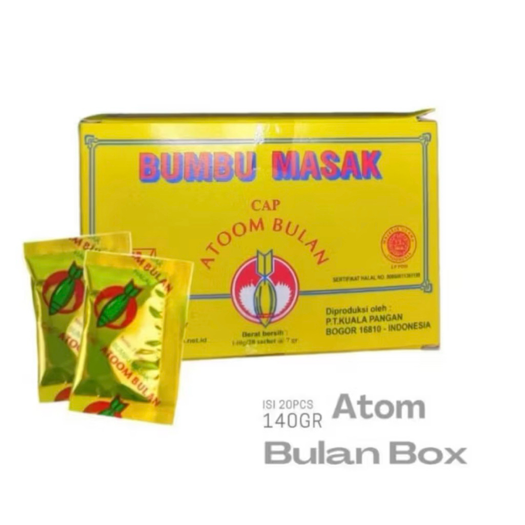 

BUMBU MASAK CAP ATOM BULAN SACHET (@7GR X 20 SACHET)