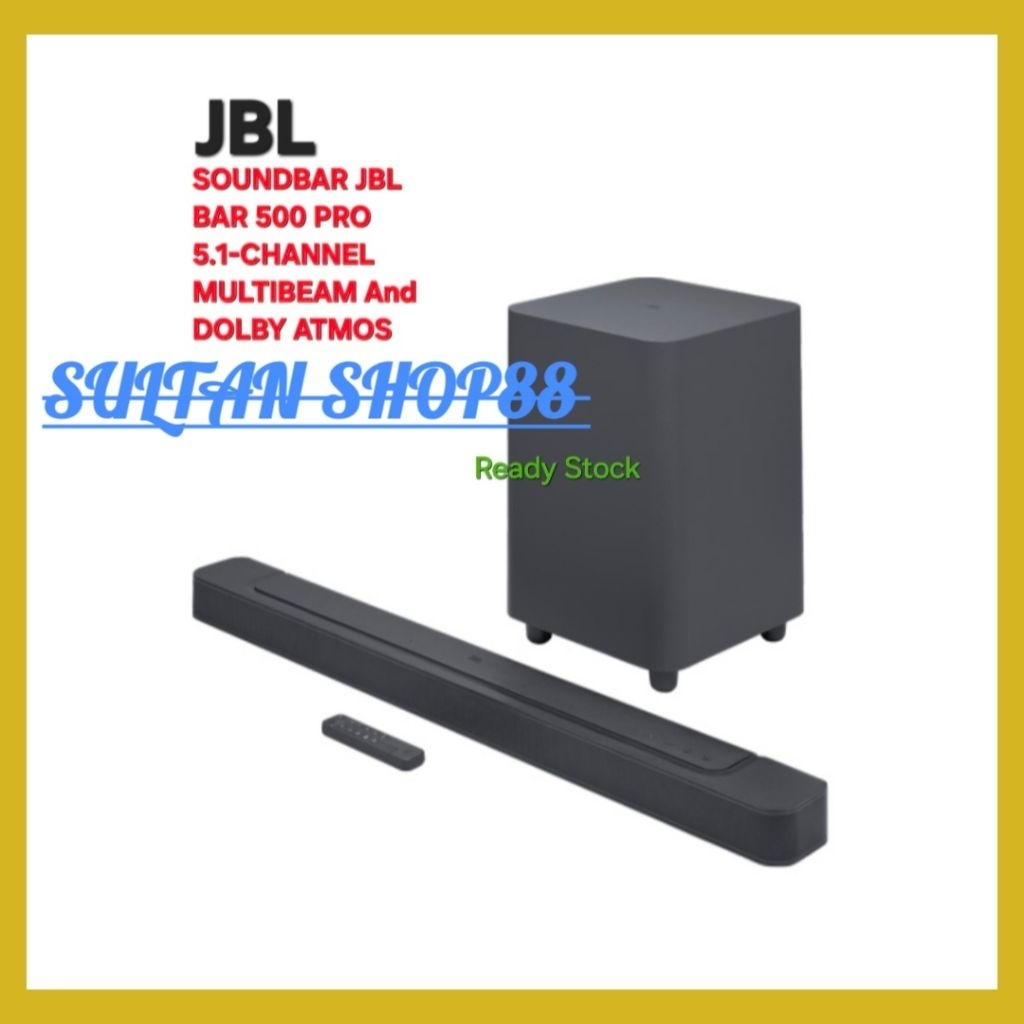 JBL SOUNDBAR BAR 500 PRO 5.1-CHANNEL MULTIBEAM AND DOLBY ATMOS I SOUNDBAR JBL BAR 500 PRO 5.1-CHANNE
