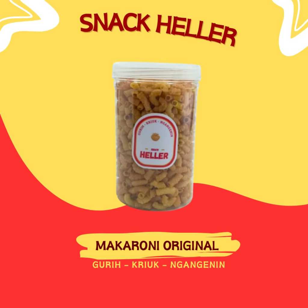 

Snack Heller Makaroni Original Gurih Kriuk Toples