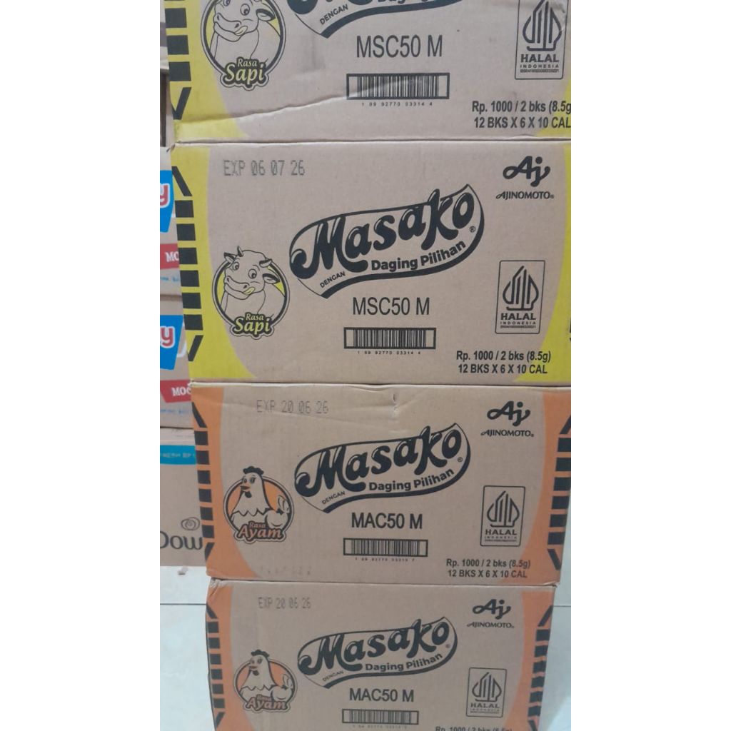 

Masako bumbu penyedap rasa 1 karton 60renceng