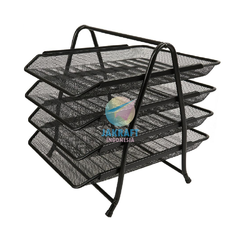 

(1 Set) Letter Document Tray Besi JOYKO DT-31 isi 4 Empat Tingkat Tier Rak Meja Susun Rakit Kokoh