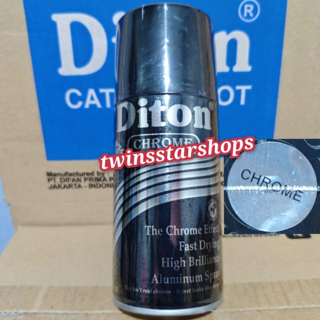 Pilok Pilox Pylox Cat Diton Chrome Glossy Mengkilap Spray Paint 300cc