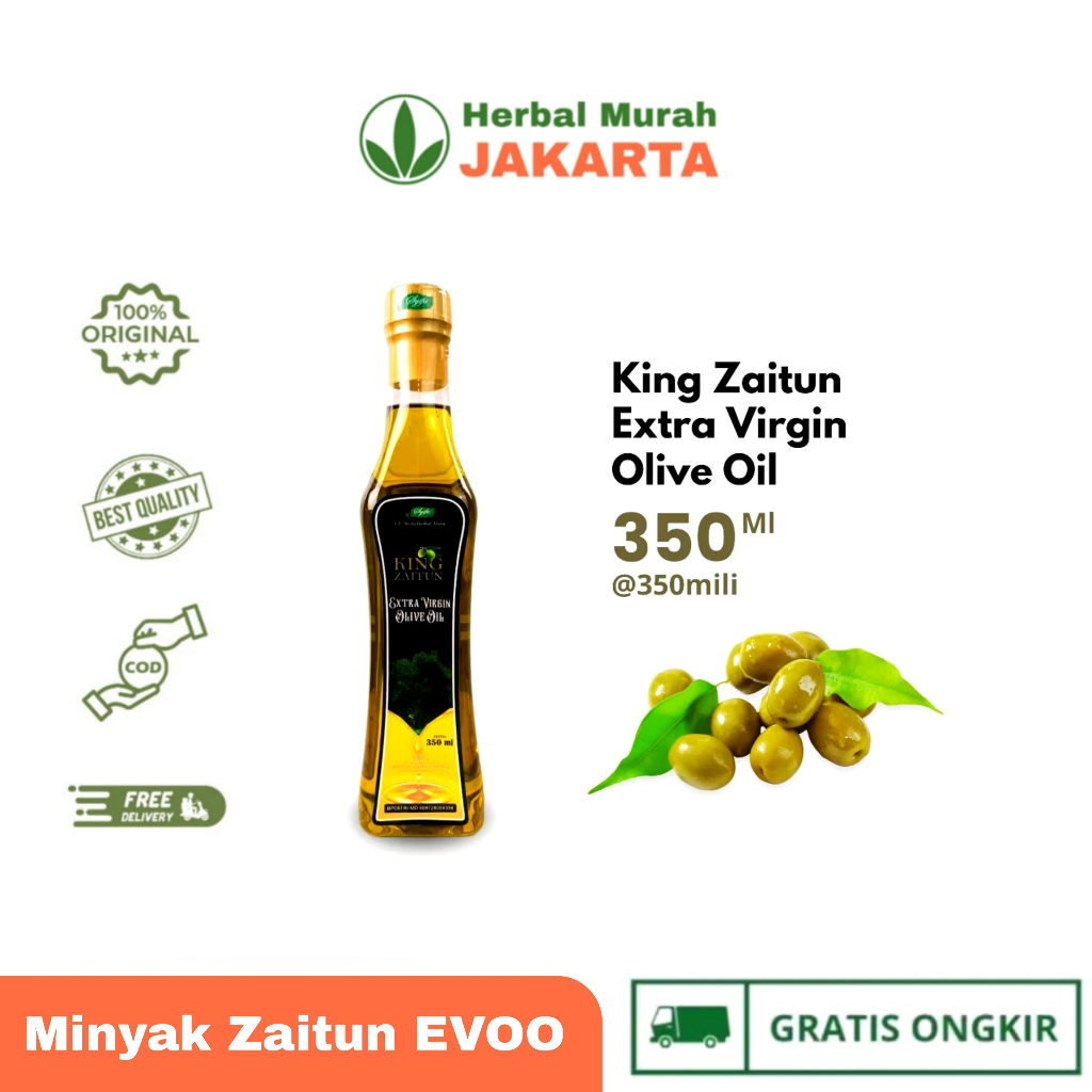

King Zaitun Extra Virgin Olive Oil 350ml Bisa Diminim Untuk Masak