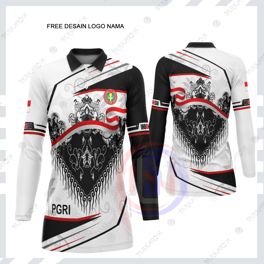 BAJU TUNIK PGRI / Jersey PGRI KAOS TUNIK / BAJU TUNIK PGRI WANITA FULLPRINTING