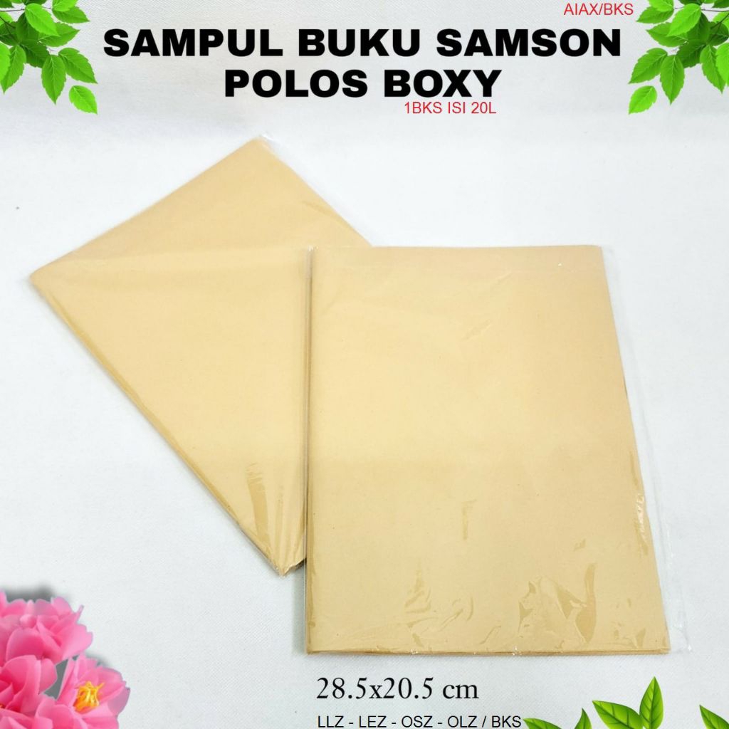 

Sampul Buku Samson Polos Boxy/Sampul Buku Craft Boxy/Sampul Buku Boxy Coklat/Per Bks