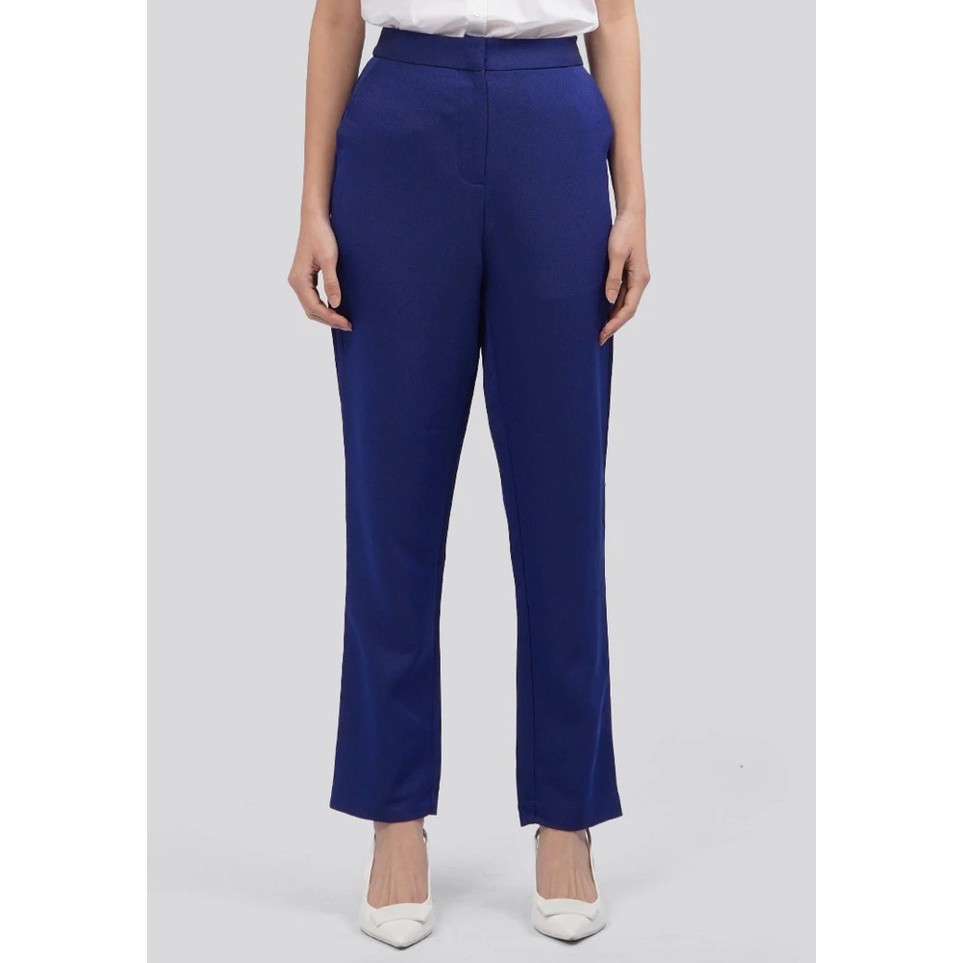 Celana Bahan Executive Tapered Fit Pants Navy ukuran S
