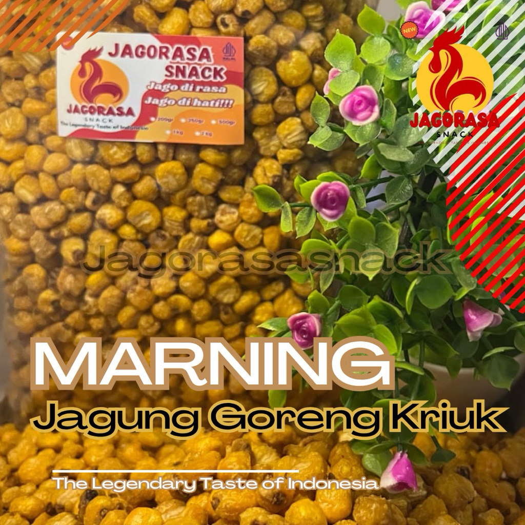 

Marning Jagung Original Gurih Asin Ready Stok 250gr / 500gr / 1000gr Kriuk & Nagih dilidah BISA COD