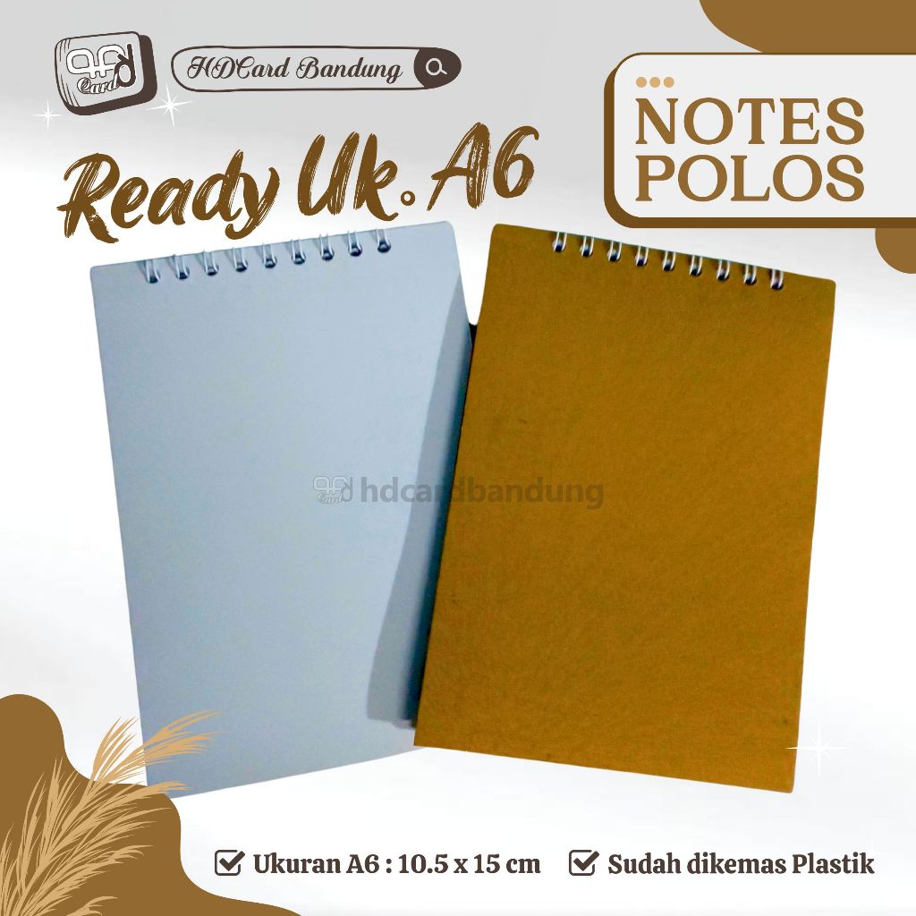 

Notes A6 Ready Stock Polosan ✓️ Ready Siap Kirim