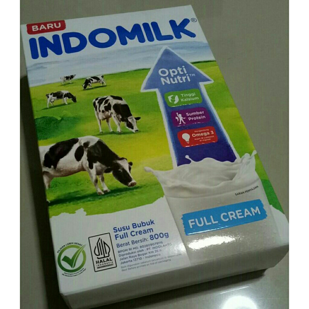 

INDOMILK FULL CREAM 800 GR SUSU BUBUK