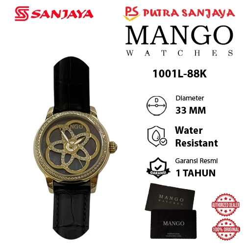 Jam Tangan MANGO 1001L-88K / MA1001L-88K Wanita Original Garansi Resmi 1 tahun Leather Strap
