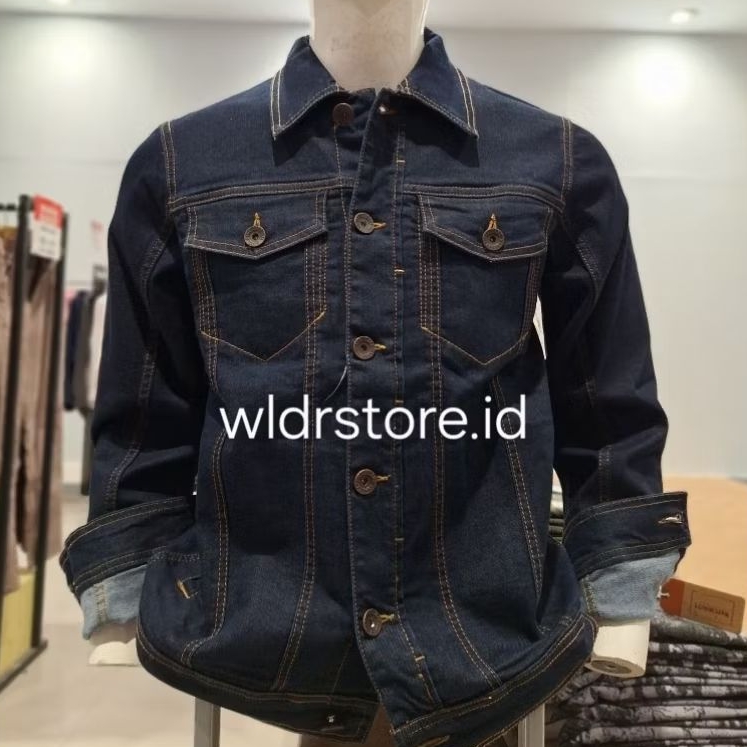 JAKET JEANS PRIA BRAND CARDINAL JEANS ORIGINAL CAJAR00499 INDIGO DARK