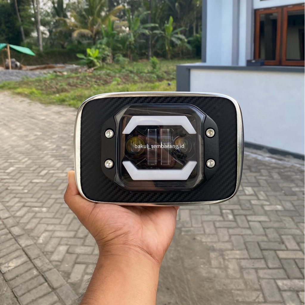 LAMPU DEPAN DAYMAKER VESPA PS TV KOTAK || PS BANCI Waterproof PNP Murah