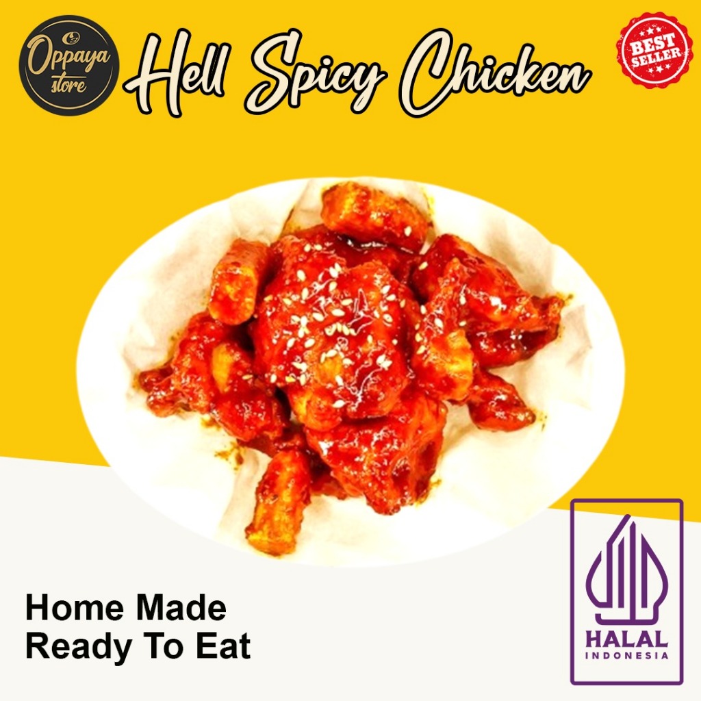 

Chickin Iyagi - Hell Spicy Chicken 5 Potongan Siap Saji Halal