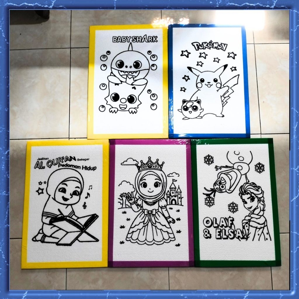 

Styrofoam Melukis Anak (Isi 15 PCS ) Ukuran 50cm x 33cm Gambar Gabus Lukis Anak