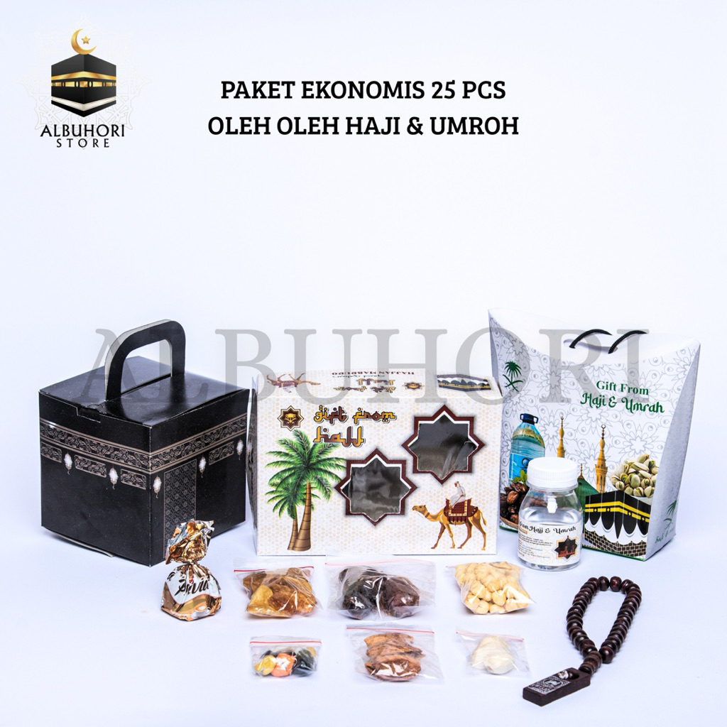 

Paket Ekonomis Oleh Oleh Haji dan Umroh Isi 25 Pcs Gift Hampers