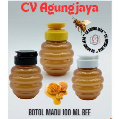Botol Madu Bee Emas 100 ml / Botol Plastik / Botol Madu / Botol Madu TJ / Botol Madu Bee / Botol 100