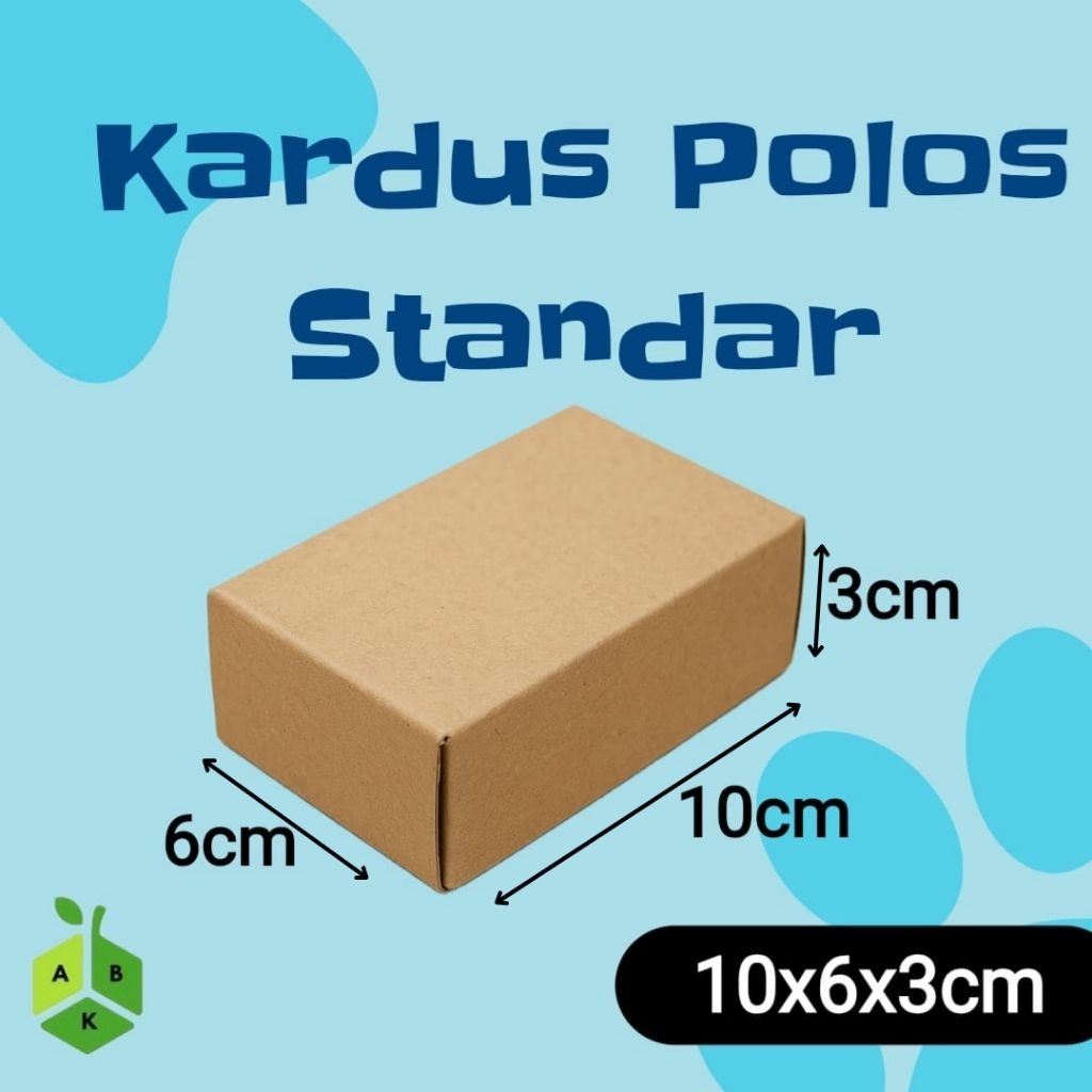 

Kardus Standar Polos 10x6x3cm