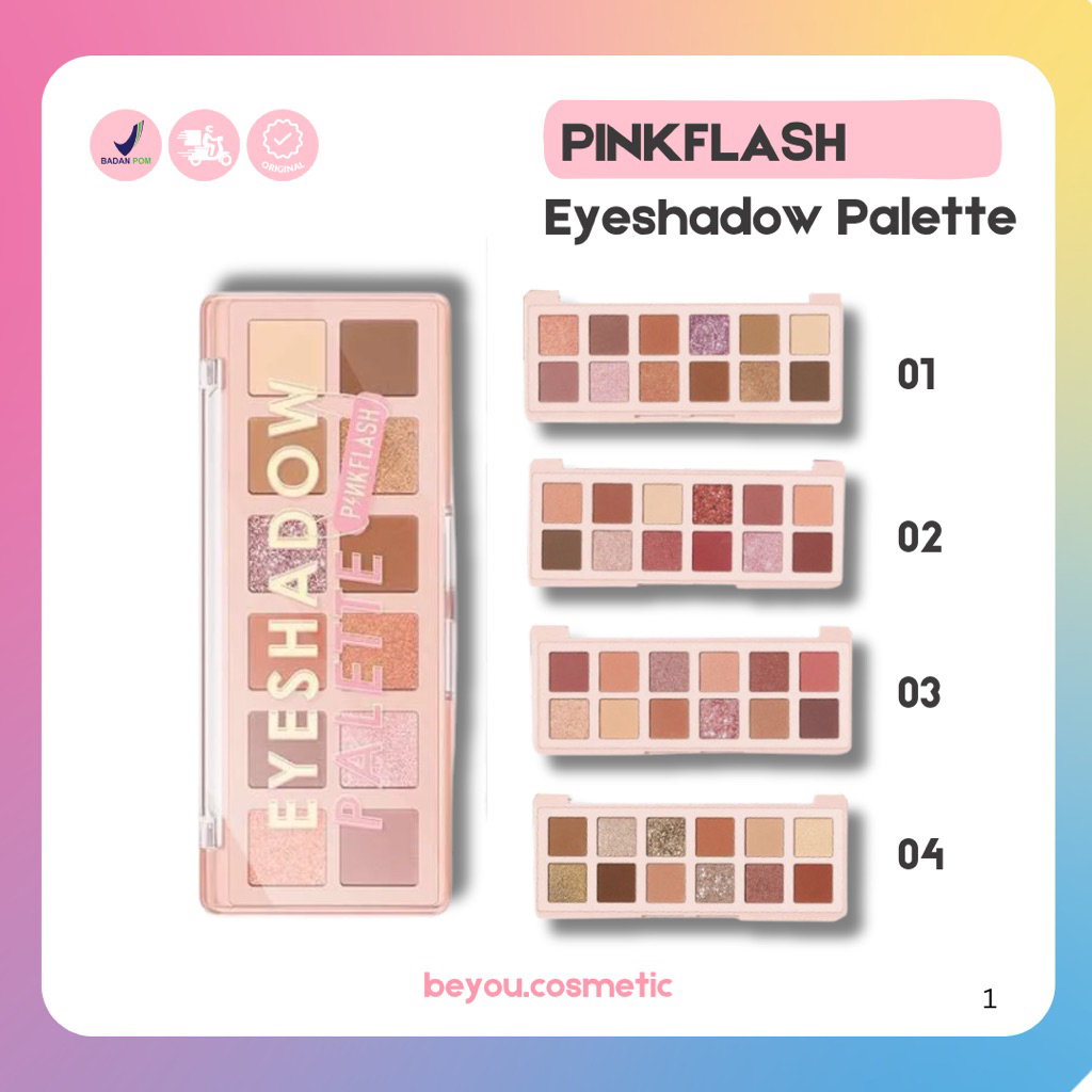 PINKFLASH EYESHADOW PALETTE 12 Shades || Eyeshadow Makeup Mata