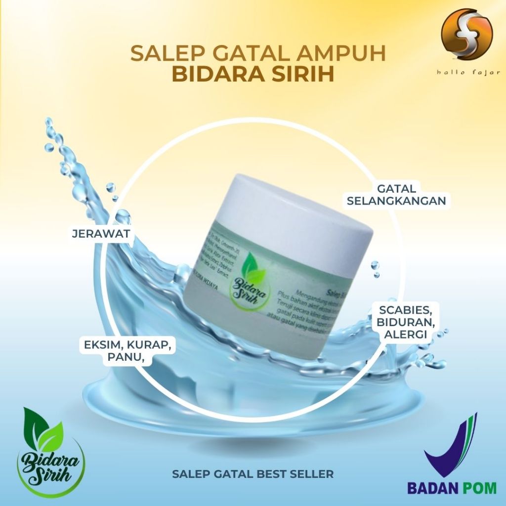 SALEP GATEL BIDARA SIRIH [ eksim, panu, kadas, kurap, kutuair, alergi, biduran ]dll
