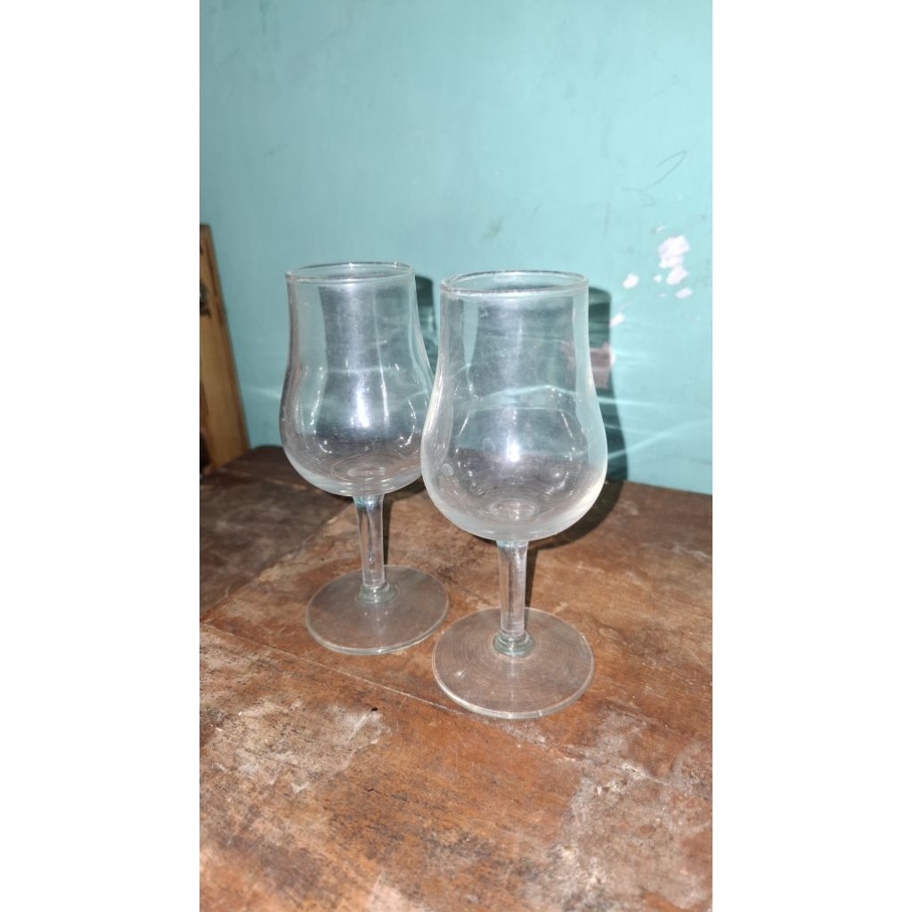 GELAS KACA / GELAS WINE KECIL KAKI PANJANG