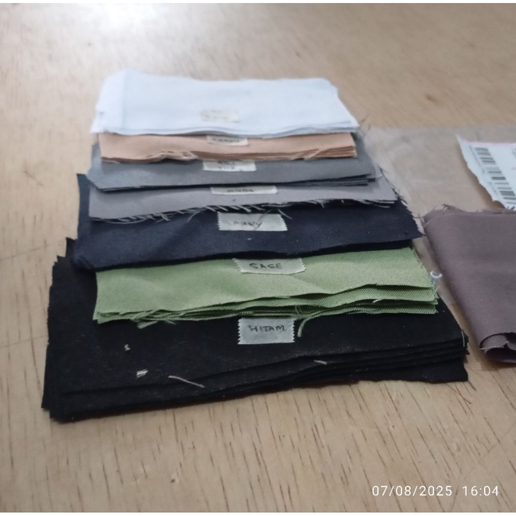 Sample Kain - Kain Perca Micro Drill, Micro Batik, Micro Polos