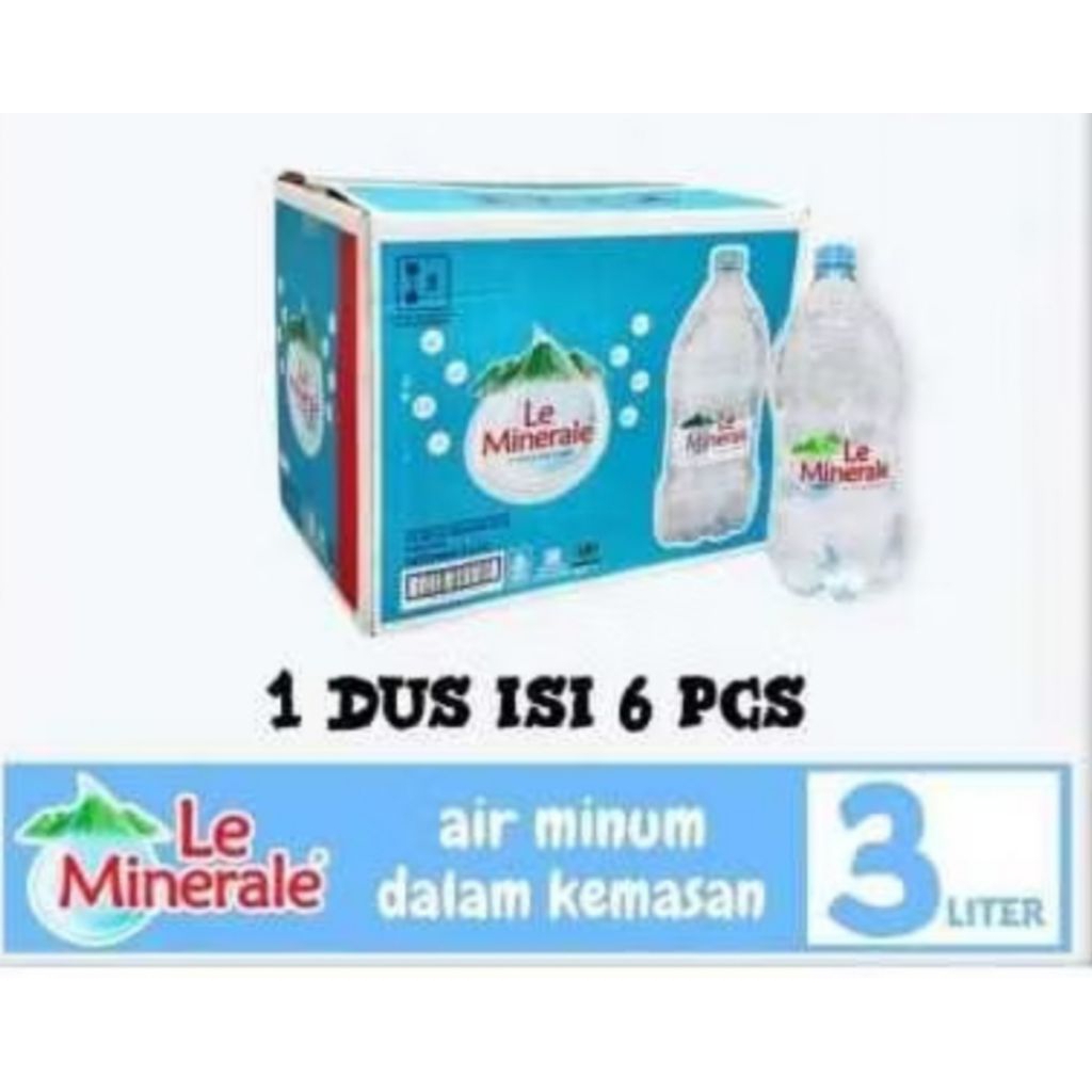 

Le mineral 1 dus isi 6 botol x 3 liter