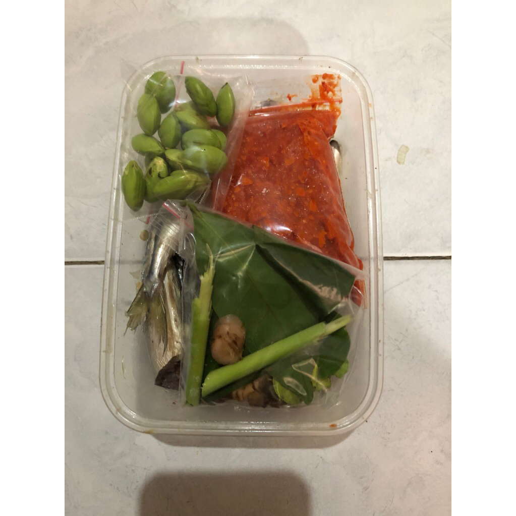 

ikan kembung balado pete