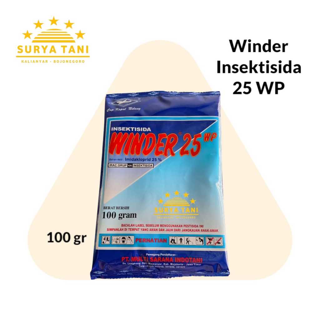 Insektisida Sistemik Imidakloprid Winder 25WP 100 Gram